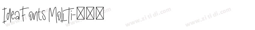 IdeaFonts MoLiTi字体转换